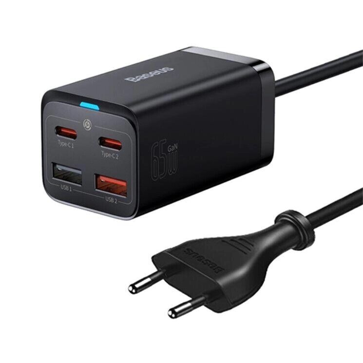 Блок зарядний пристрій Baseus GaN3 Pro Desktop Fast Charger 4 порти 65 W (CCGP040101) від компанії da1 - фото 1