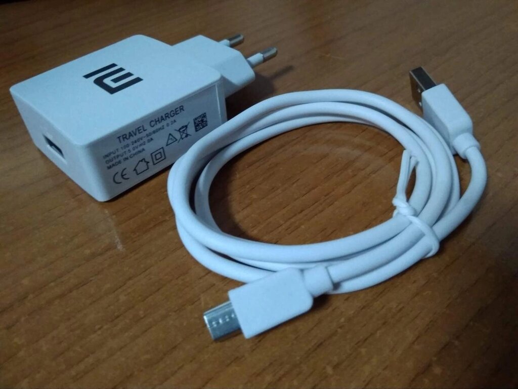 Блок живлення мережевий адаптер Xiaomi 2 в 1 зарядний із кабелем від компанії da1 - фото 1