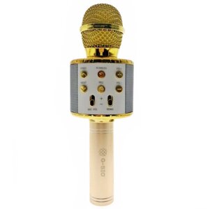 Bluetooth-мікрофон для караоке з підсвіткою MUSIC STAR MK2L Gold