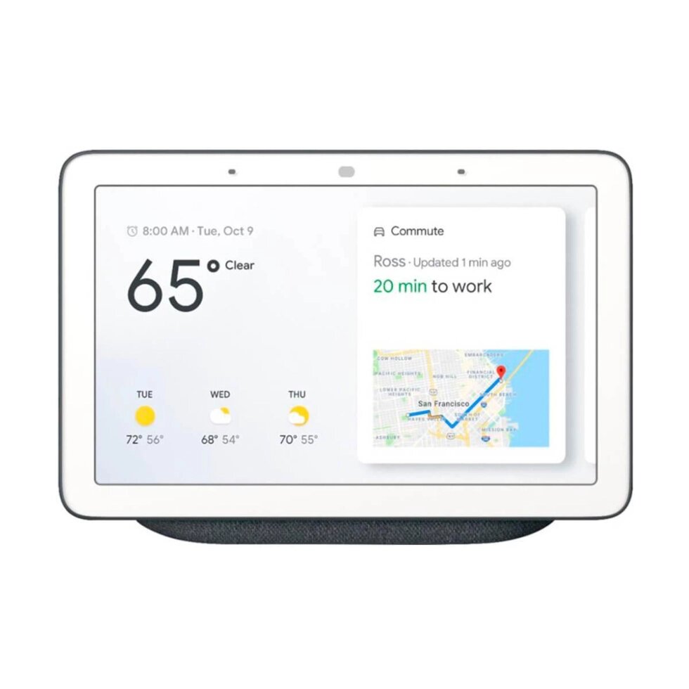 Центральний контролер для розумного дому Google Home Hub з Гугл асистентом GA00515-US Charcoal від компанії da1 - фото 1