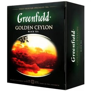 Набір подарункового чаю GreenField Golden Ceylon 100 пакетів