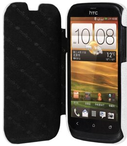 Чохол-книжка шкіряний Melkco для Htc Desire V білий