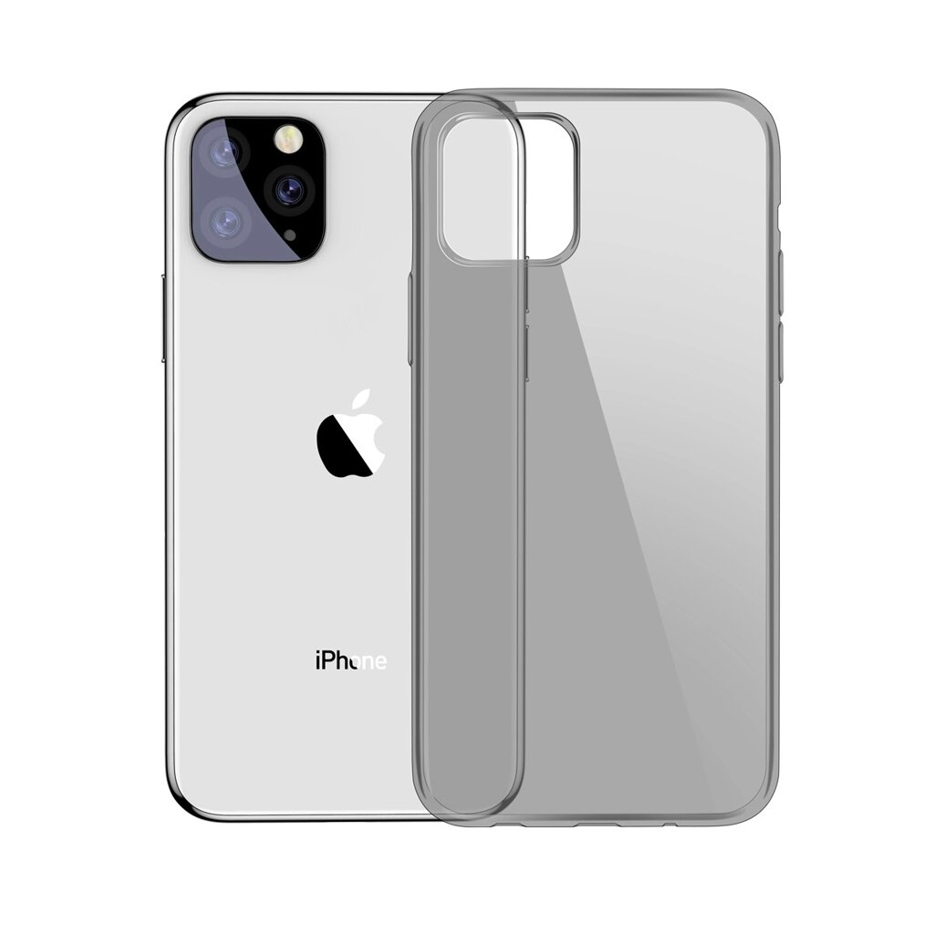 Чохол Baseus для iPhone 11 Pro Simplicity Прозорий чорний (ARAPIPH58S-01) від компанії da1 - фото 1