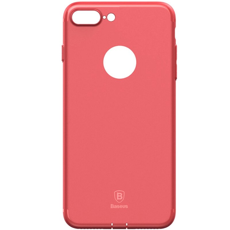 Чохол Baseus для iPhone 8 Plus/7 Plus Simple Solid Red (ARAPIPH7P-MS09) від компанії da1 - фото 1