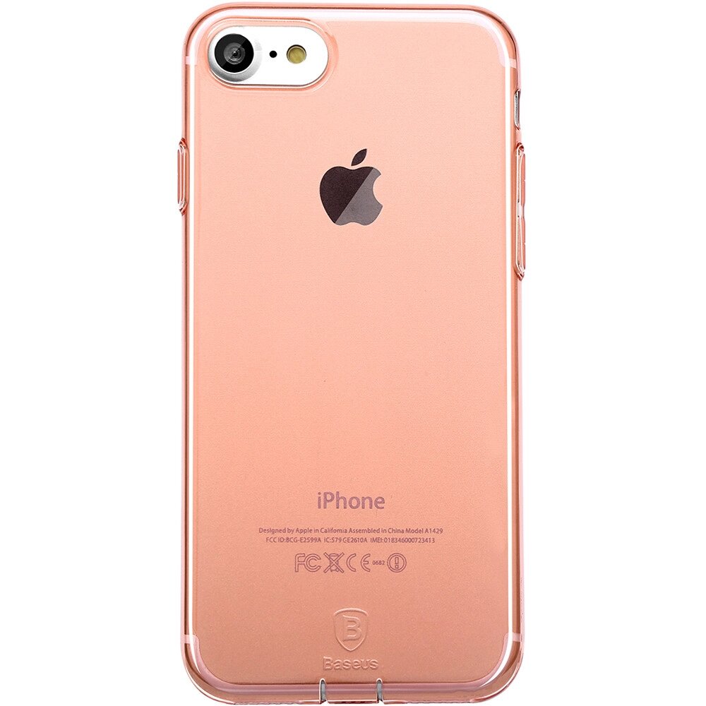 Чохол Baseus для iPhone SE 2020/8/7 Simple Pluggy Rose Gold (ARAPIPH7-A0R) від компанії da1 - фото 1