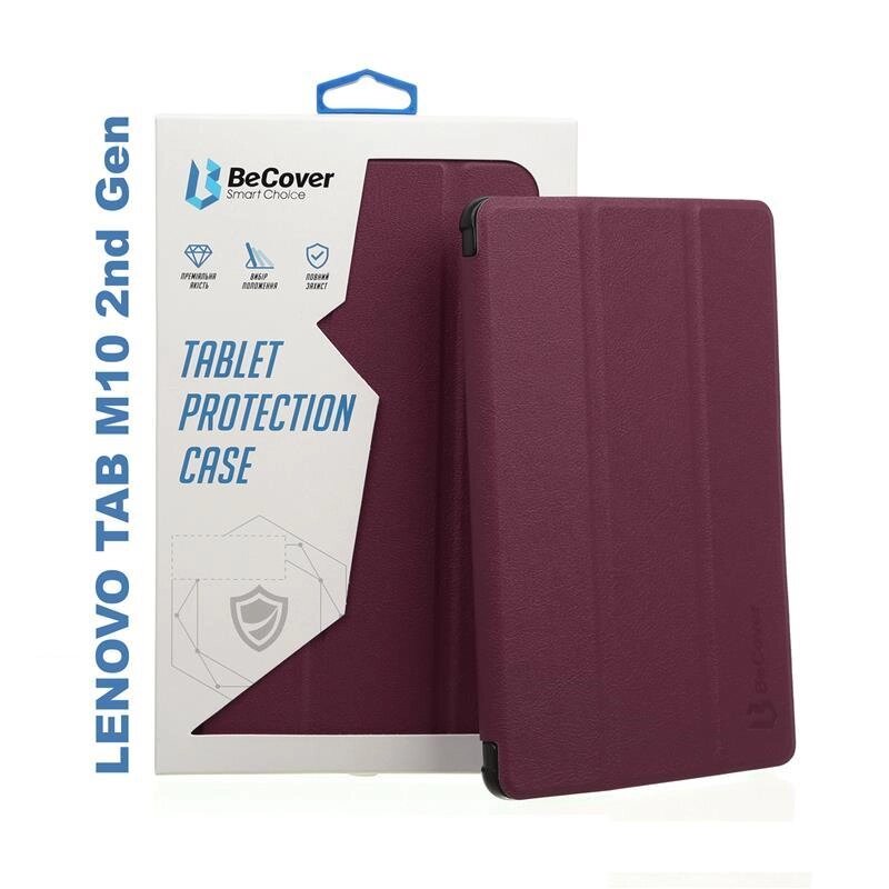 Чохол-книжка BeCover Smart для Lenovo Tab M10 HD 2nd Gen TB-X306 (705974) червоний від компанії da1 - фото 1