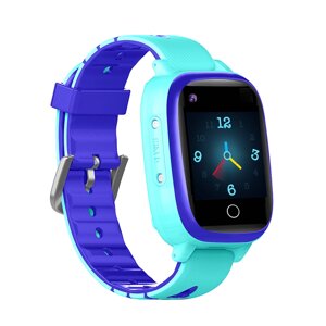 Дитячий смарт-годинник T5S Thermometer (1.3" IP67 Camera 4G Video Call) блакитний