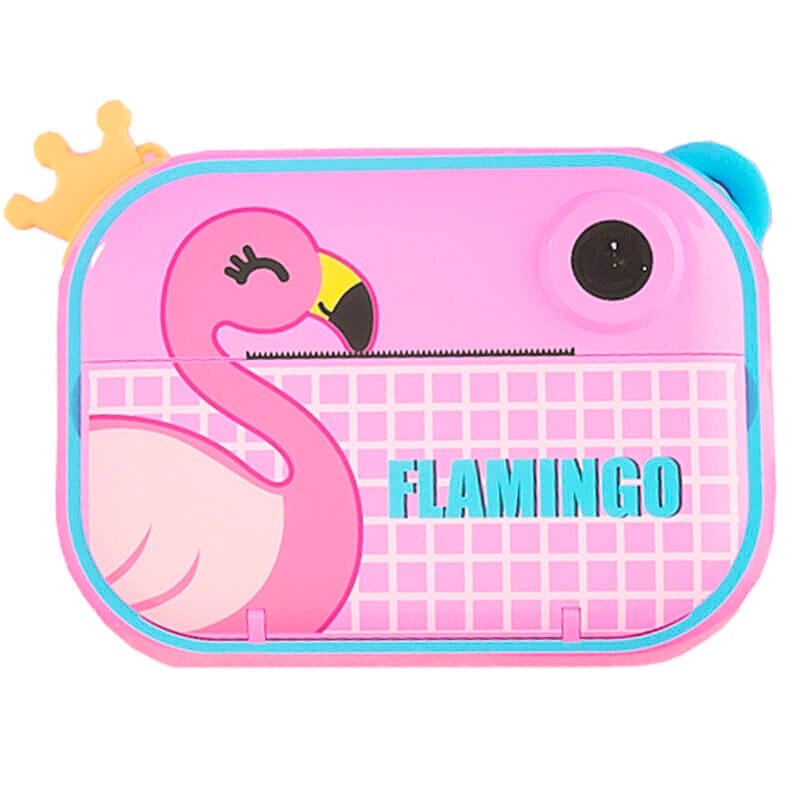 Дитяча фотовідеокамера з миттєвим друком Flamingo Wi-Fi (ZY-C3) фламінго від компанії da1 - фото 1