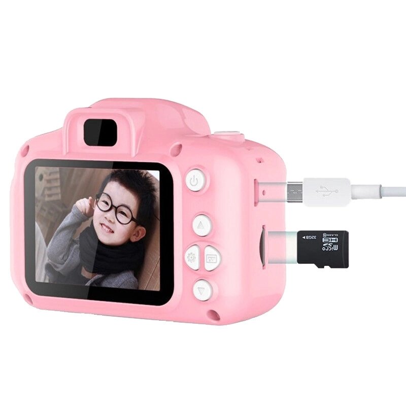 Дитячий цифровий фотоапарат Model X Pink від компанії da1 - фото 1