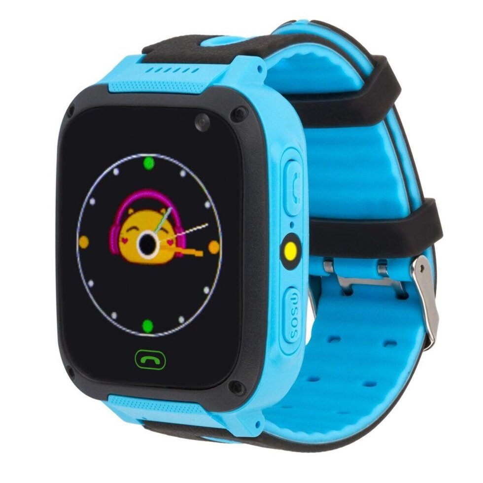 Дитячий годинник SMART BABY S12 з GPS сині від компанії da1 - фото 1