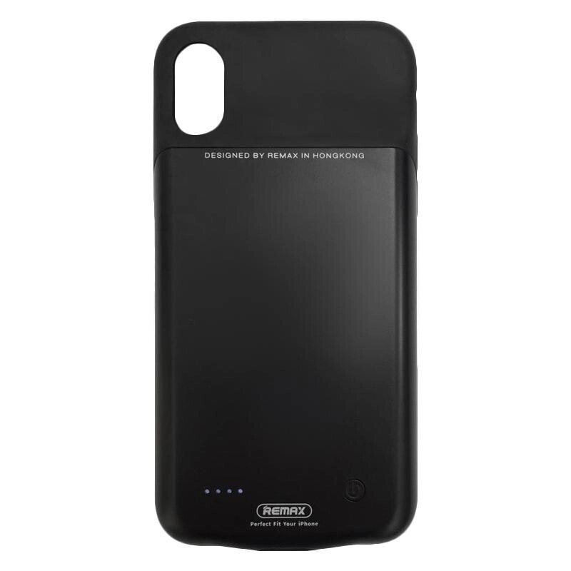 Додаткова батарея iPhone X Remax PN-04 Back Case 3400 mAh Black від компанії da1 - фото 1