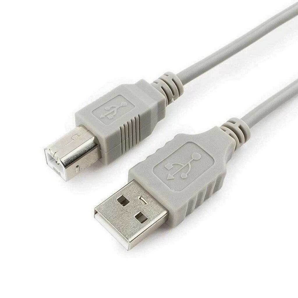 Дріт Usb 2.0 AM/BM кабель для принтера довжина 1.8 м білий від компанії da1 - фото 1