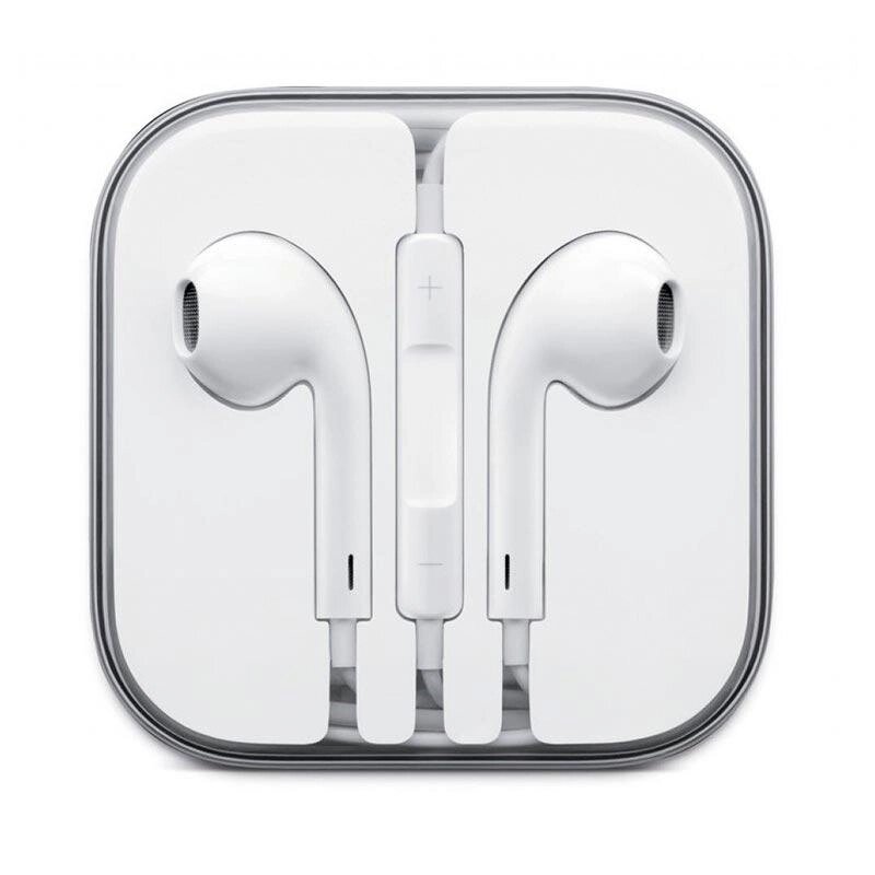 Дротова гарнітура для iPhone 3.5mm Foxconn earpods md827 від компанії da1 - фото 1