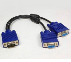 Подвійний перемикач adapter Vga — 2 * Vga для під'єднання двох моніторів