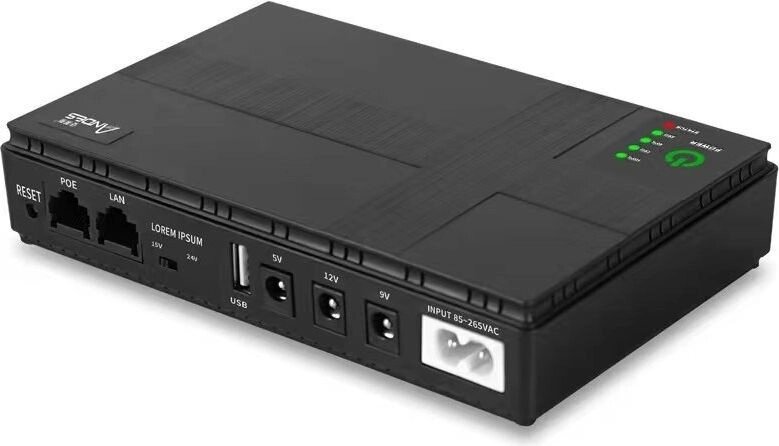 Джерело безперебійного живлення для роутерів 5-9-12 в Andes Mini UPS 8800 мач (DC1018P) від компанії da1 - фото 1