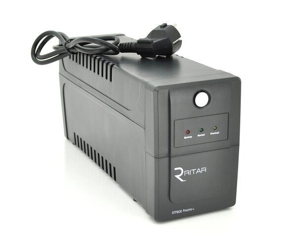 Джерело безперебійного живлення Ritar RTP600L-U Proxima-L 360W 2 розетки Schuko + USB від компанії da1 - фото 1