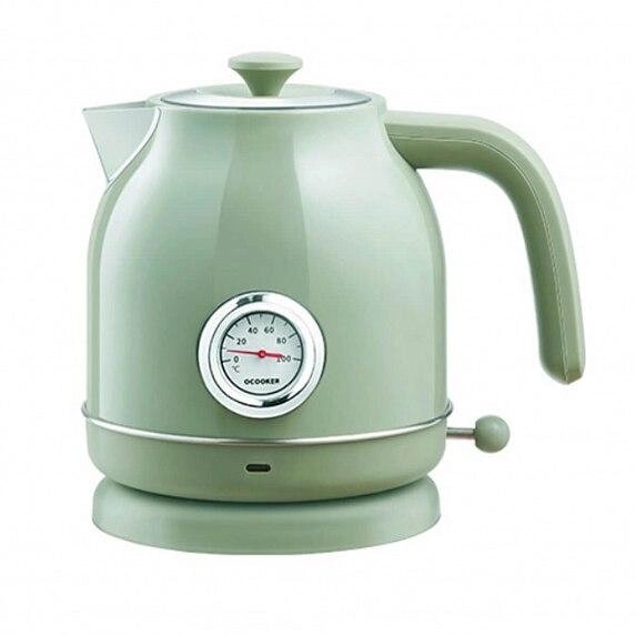 Електрочайник із датчиком температури Qcooker Electric Kettle Green CS-SH01 від компанії da1 - фото 1