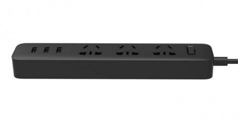 Фільтр мережевий Xiaomi Mi Power Strip 3 розетки та 3 USB-порти чорний від компанії da1 - фото 1