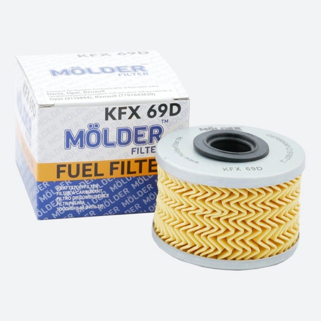 Фільтр паливний Molder Filter KFX 69D (WF8014, KX79D, P7161X) від компанії da1 - фото 1