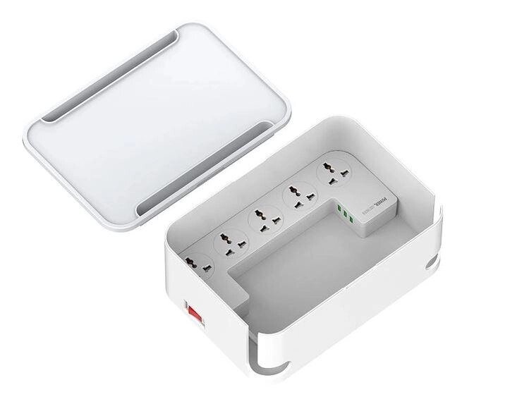 Фільтр Подовжувач мережевий LDNIO SN5310 Management Power Strip Box — 5 розеток і 3USB від компанії da1 - фото 1