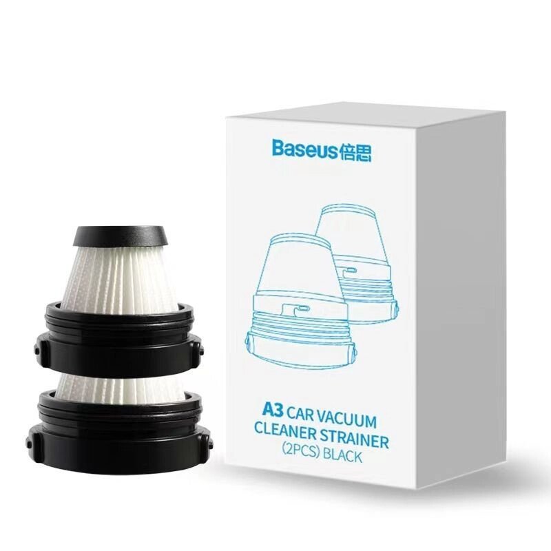 Фільтри для пилососа BASEUS Car vacuum Cleaner strainer A3 набір 2 штуки (CRXCQA3-A01) від компанії da1 - фото 1