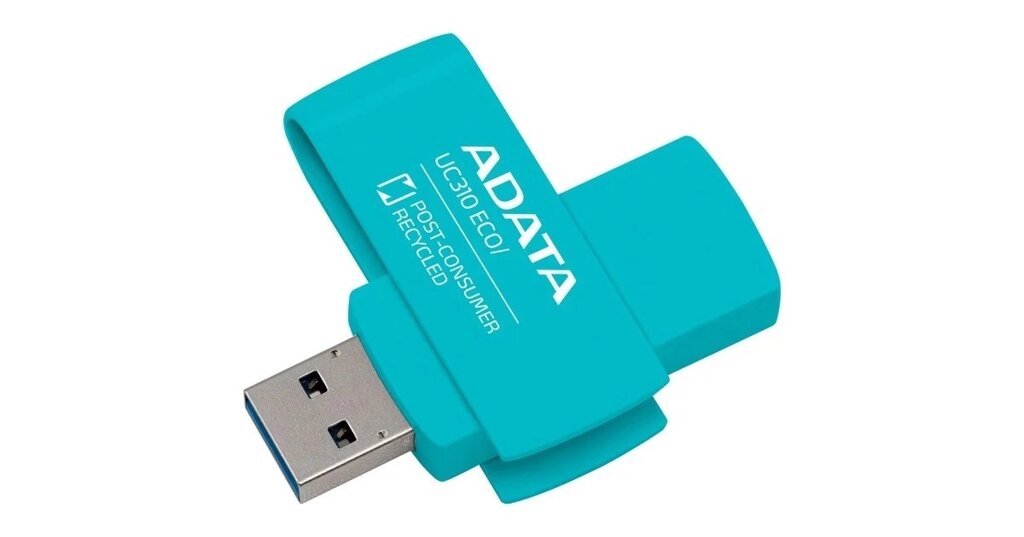 Флеш накопичувач A-DATA USB 3.2 UC310 Eco 128Gb UC310E-128G-RGN зелений від компанії da1 - фото 1