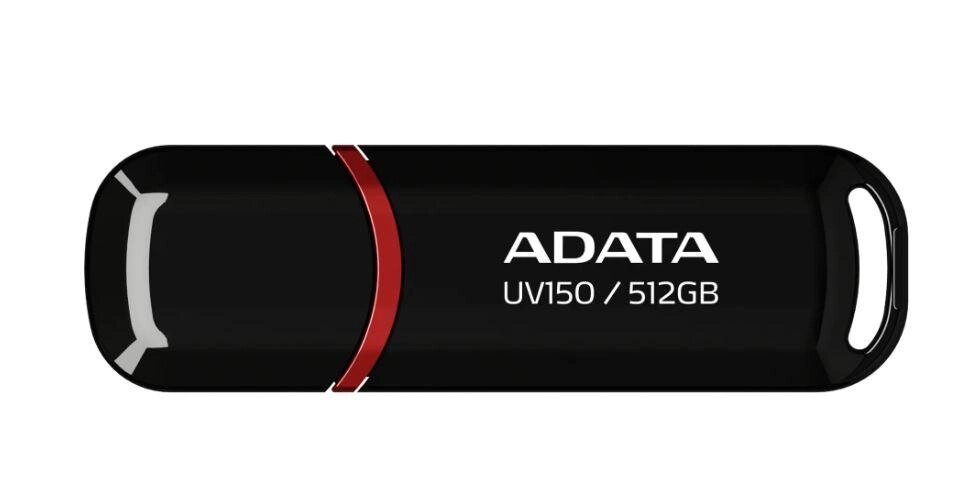 Флеш накопичувач A-DATA USB 3.2 UV 150 512Gb чорний від компанії da1 - фото 1