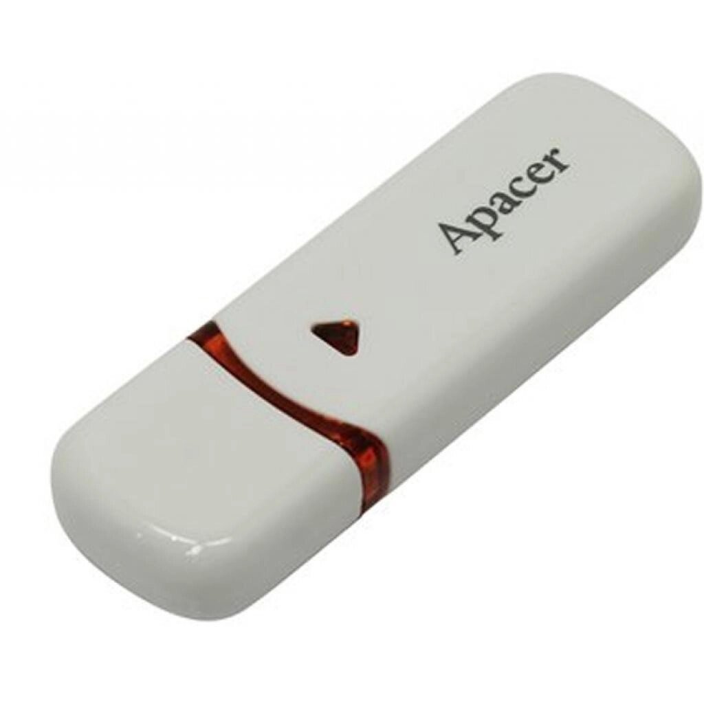 Флеш накопичувач Apacer AH333 32 Gb Usb 2.0 білий від компанії da1 - фото 1