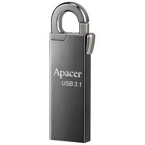 Флеш накопичувач із карабіном Apacer AH15A 128 GB USB 3.1 металевий від компанії da1 - фото 1