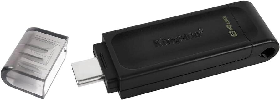 Флеш накопитель Type-C USB 3.2 Kingston DT 70 64 ГБ DT70/64GB від компанії da1 - фото 1