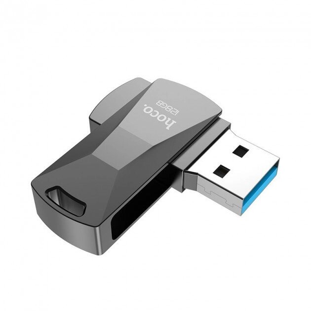 Флешка 128GB недорога HOCO USB Flash Disk Wisdom high-speed flash drive UD5 від компанії da1 - фото 1