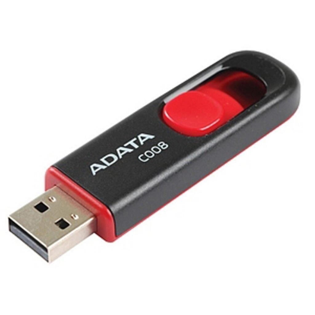 Флешка A-tata Classic C008 64 ГБ USB2.0 червоно-чорна від компанії da1 - фото 1