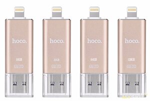 Флешка hoco UD2 16GB — USB і lightning MFI