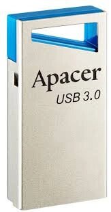 Флешка металева Apacer AH155 64 Gb Usb 3.2 сріблясто синя від компанії da1 - фото 1