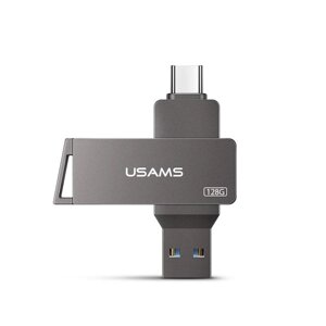 Флешка USAMS type-C OTG USB3.0 rotatable high speed flash drive 128GB US-ZB201