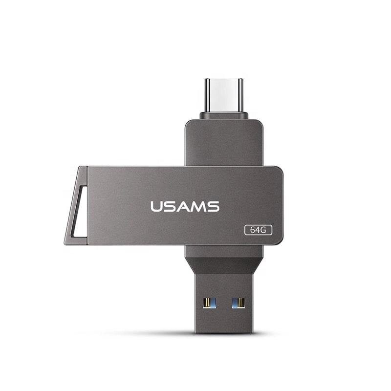 Флешка USAMS Type-C OTG USB3.0 Rotatable High Speed Flash Drive 64GB US-ZB200 від компанії da1 - фото 1