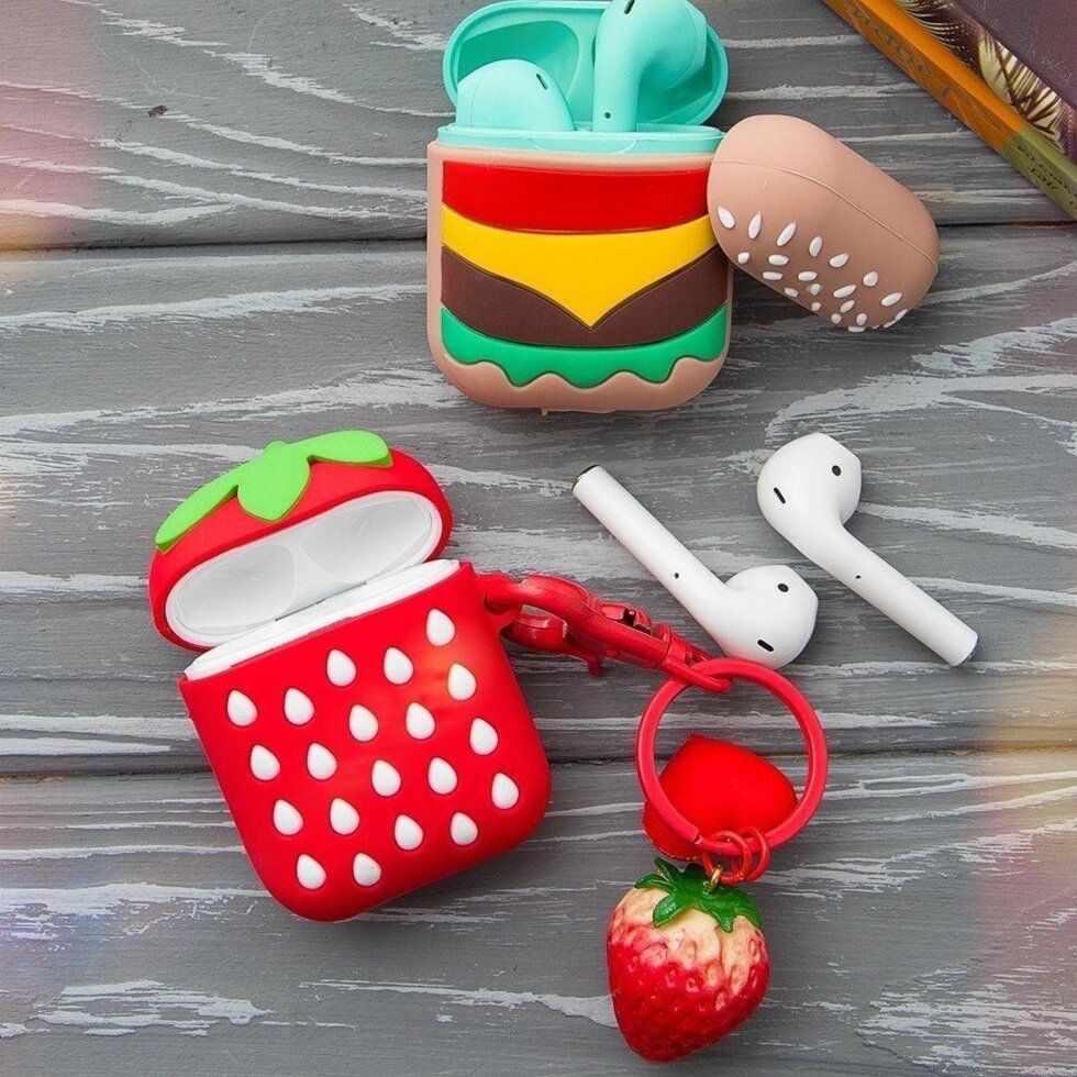 Футляр для навушників Airpod Cartoon Strawberry від компанії da1 - фото 1