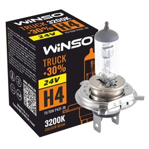 Галогенова лампа Winso H4 24 V 75/70 W P43t-38 TRUCK +30%