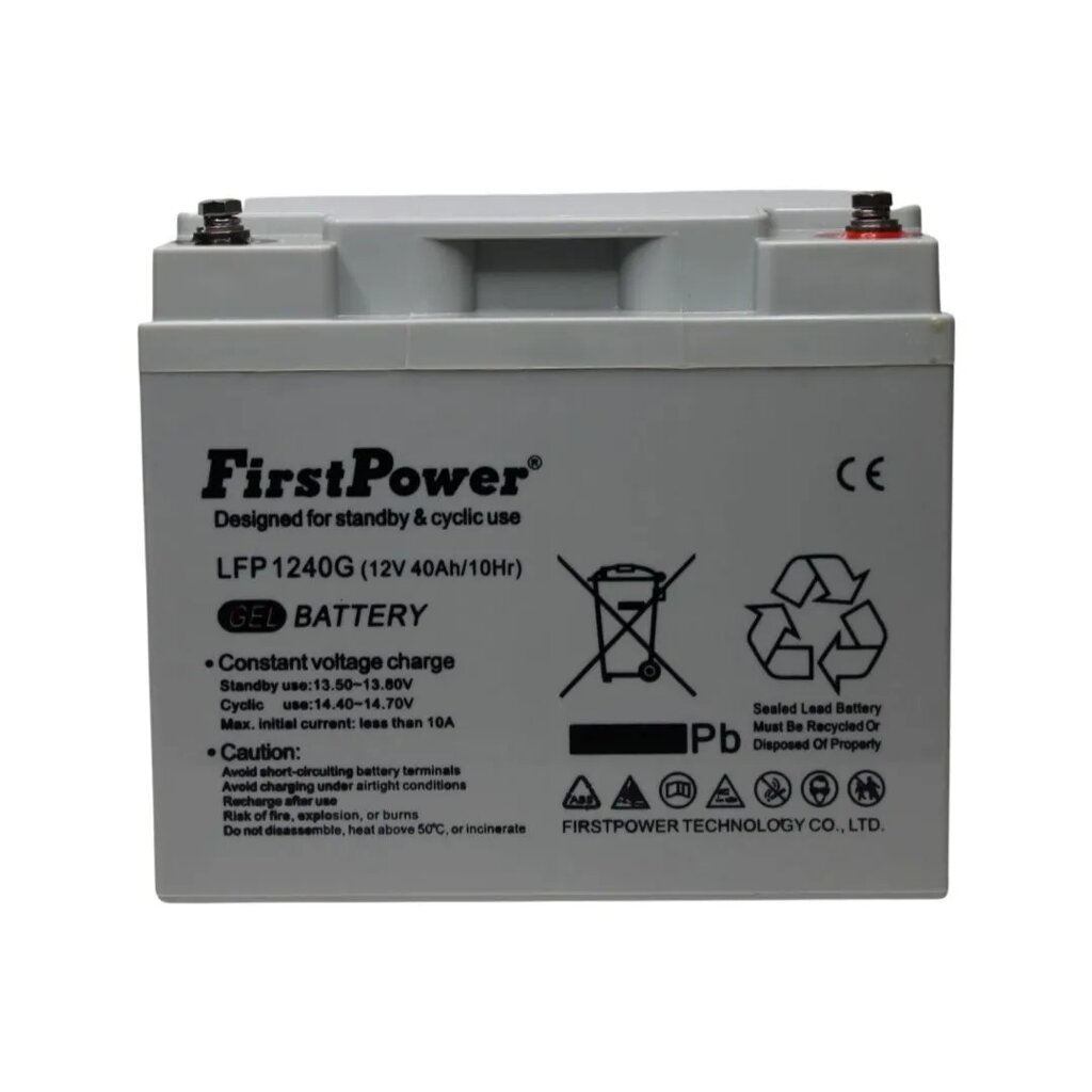 Гелієвий акумулятор FirstPower LFP1240G 12в 40 Ah від компанії da1 - фото 1