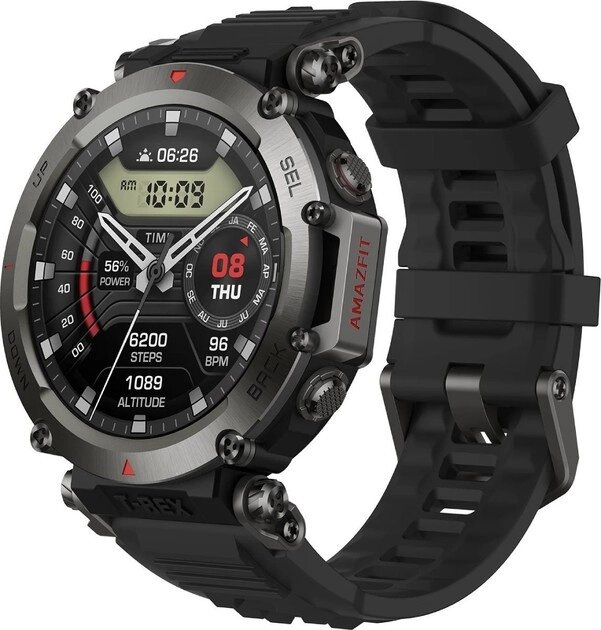 Годинник розумний Amazfit T-Rex Ultra Abyss Black (W2142EU1N) чорний від компанії da1 - фото 1