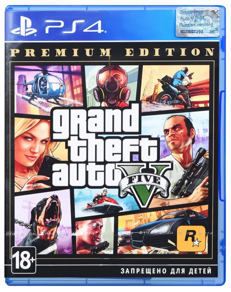 Гра Grand Theft Auto V Premium Online Edition (PS4, Російські субтитри) від компанії da1 - фото 1