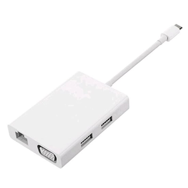 Хаб адаптер Xiaomi Type-C Hub На Lan RJ-45 1gb + VGA + 2*USB від компанії da1 - фото 1