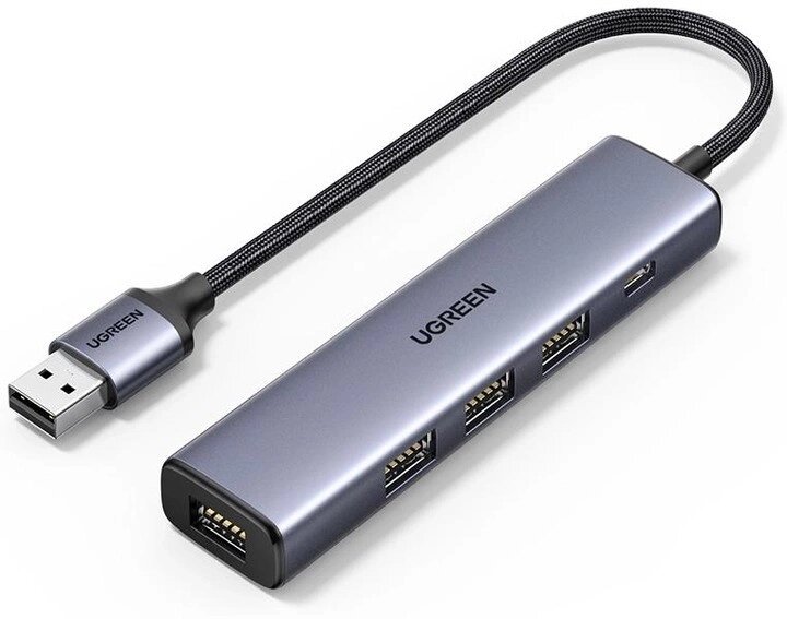 Хаб розгалужувач USB-A to 4*USB 3.0 Ugreen CM473 (20805) від компанії da1 - фото 1