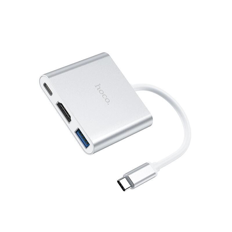 Хаб Type-C - HUB Hoco HB14 Easy Use - USB3.0 / HDMI / PD 3A 67W від компанії da1 - фото 1