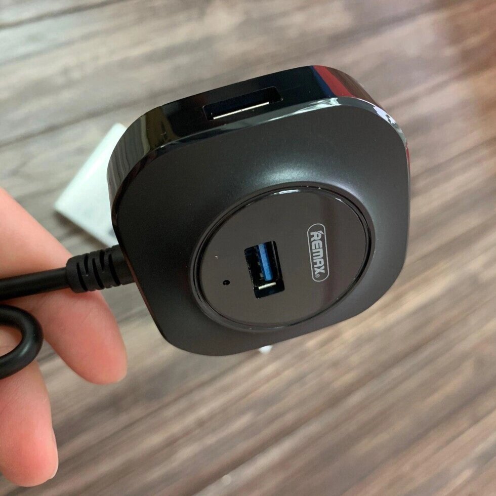 Хаб USB 3.0 — HUB REMAX Ru-u8 оригінальний розгалужувач концентратор від компанії da1 - фото 1