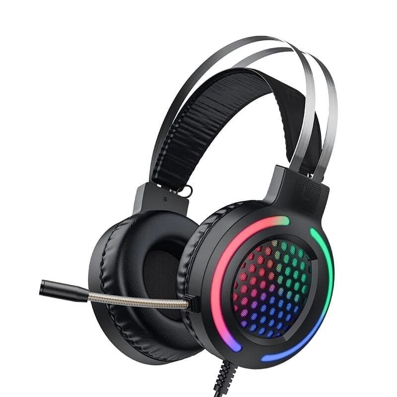 Ігрові навушники з LED-підсвіткою Hoco ESD03 Gaming Wired Headphones від компанії da1 - фото 1