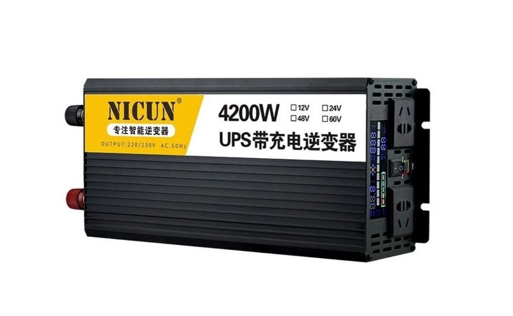 Інвертор Nicun SFX24-220 1500W/4200W DC 24V — AC 220 V з функцією заряджання акумулятора від компанії da1 - фото 1