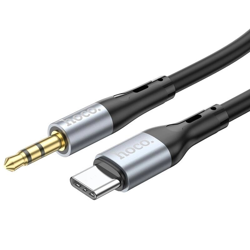 Кабель AUX-адаптер НОСО UPA22 3.5 male — Type-C Silicone digital audio conversion cable 1 м від компанії da1 - фото 1