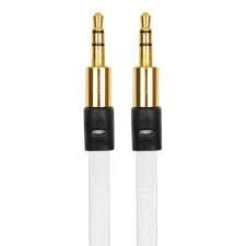 Кабель Aux Remax Audio DC3.5 тато-тато 1.0 м, Gold Stereo Jack, круглий White cable, Cortton Box від компанії da1 - фото 1