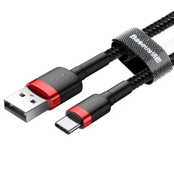 Кабель Baseus Cafule USB-A to Type-C 3A 0.5 метра (CATKLF-D91) від компанії da1 - фото 1